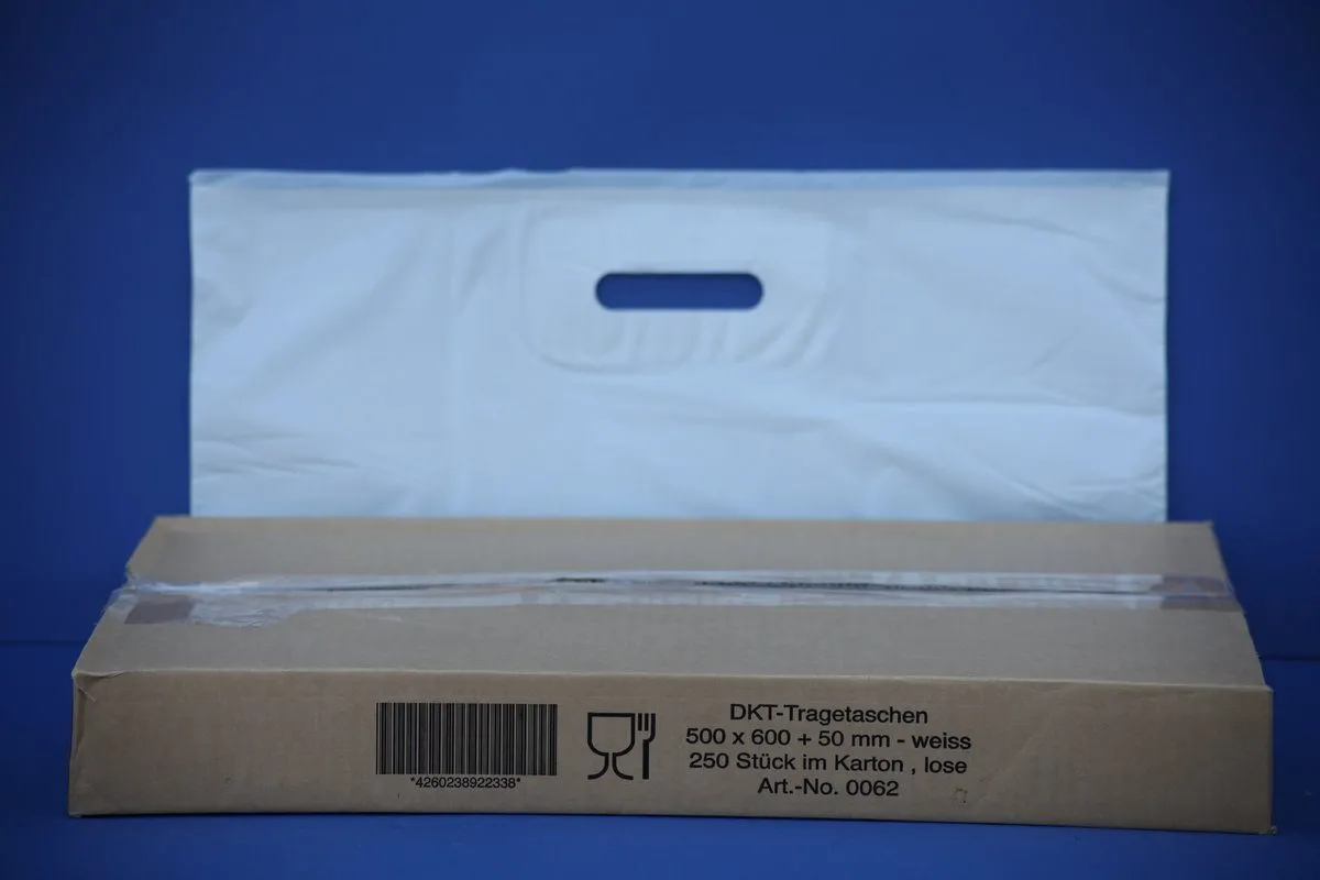 DKT-Tragetaschen, MDPE, 50 x 60 + 5 cm DKT-Tragetaschen, MDPE, 50 x 60 + 5 cm