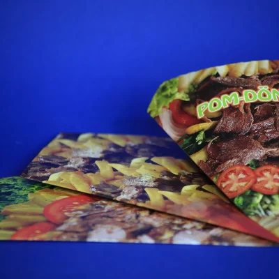 Dönerspitztüte 'Pom-Döner' Hartpapier,alu-kaschiert