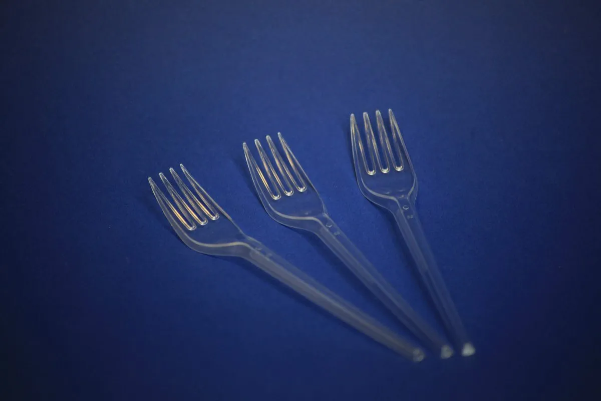 Gabel, Mehrweg, 175mm, Trtansparent PS Gabel, Mehrweg, 175mm, Trtansparent PS