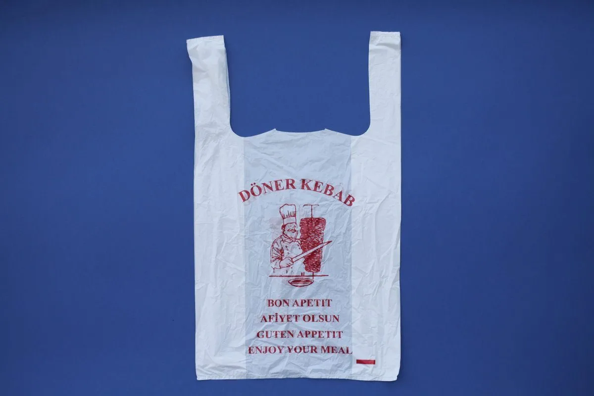 döner & kebab zubehör — Image361 Isipack24 De | Hemdchentragetaschen, HDPE, 28 + 14 x 48 cm – Döner Image361_isipack24_de