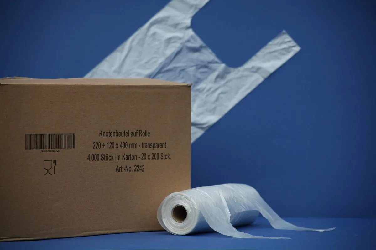 Knotenbeutel, auf Rolle, HDPE, 3kg Knotenbeutel, auf Rolle, HDPE, 3kg