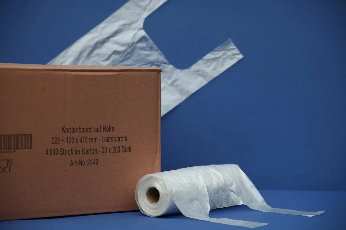 Knotenbeutel, auf Rolle, HDPE, 5kg - EXTRA STARK Knotenbeutel, auf Rolle, HDPE, 5kg - EXTRA STARK