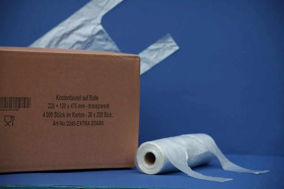 Knotenbeutel, auf Rolle, HDPE, 5kg Knotenbeutel, auf Rolle, HDPE, 5kg