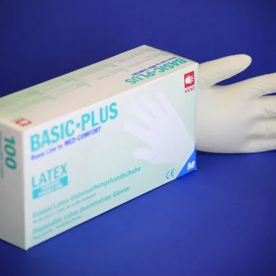 Latex: Nitril-Untersuchungshandschuhe puderfrei, unsteril