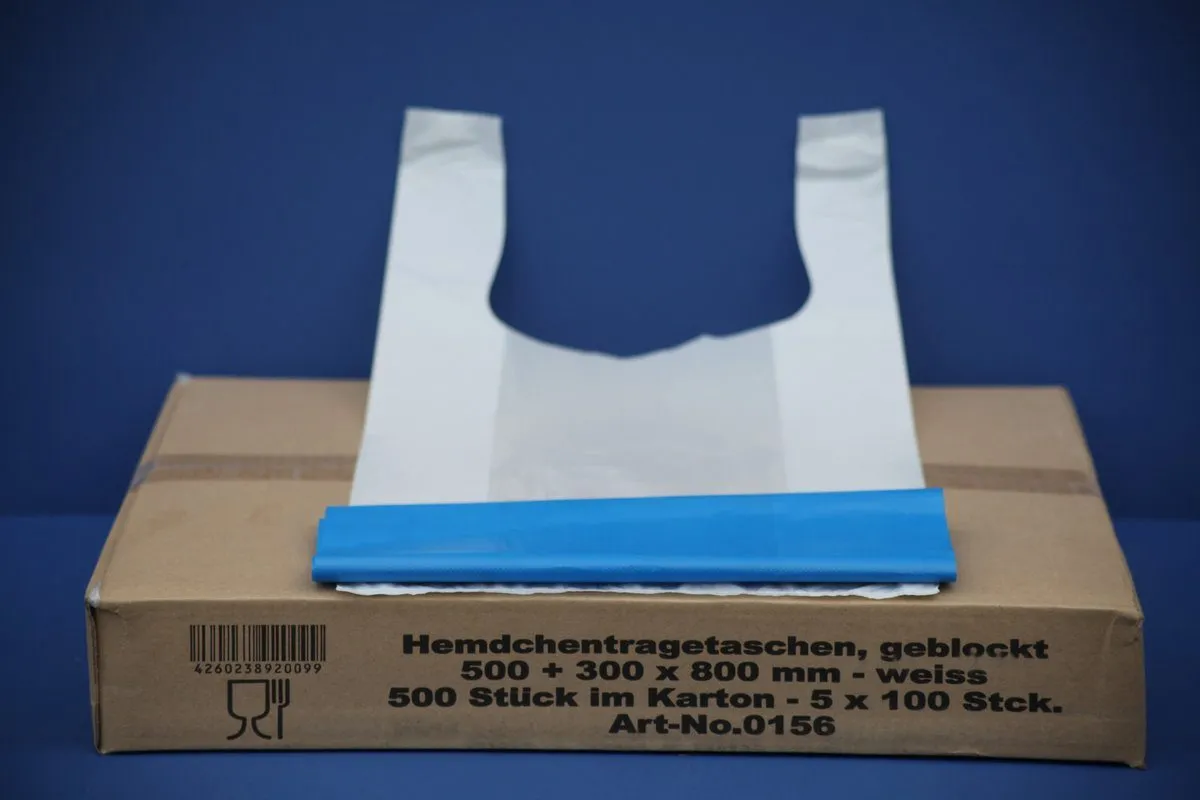Super-Jumbo-Tragetaschen, HDPE, 50 + 30 x 80 cm (14,9) Super-Jumbo-Tragetaschen, HDPE, 50 + 30 x 80 cm (14,9)